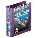 Wilson Jones Ultra Duty D-Ring View Binder with Extra Durable Hinge, 2 Inch, Customizable, Eggplant (W866-44-519)