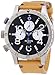 Nixon 48-20 Chronograph Black Dial Tan Leather Mens Watch A3631602