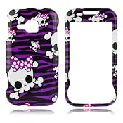 Talon 15965 Phone Case for Samsung R910 Indulge (Baby Skull #1) - MetroPCS and Cricket - 1 Pack - Retail Packaging - Purple