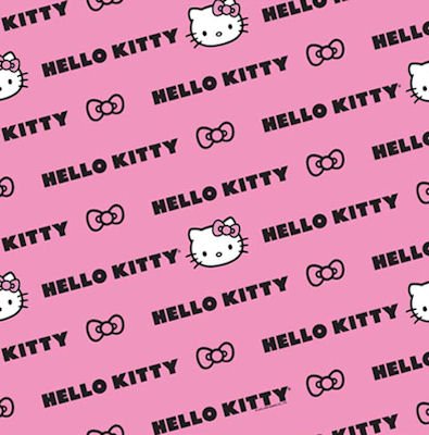 Hello Kitty Curtains 'Bows' Design 72 Drop