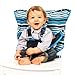 MY LITTLE SEAT Travel High Chair Hudson Stripes - Travel High Chairs For Babies and Toddlers - Safety Tested for Strength & Durability - Modern Design