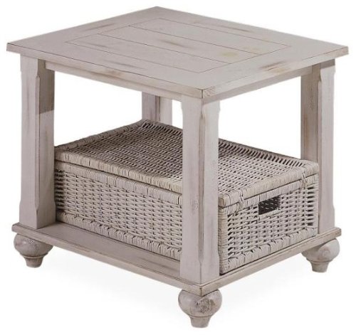 Klaussner Treasures White End Table
