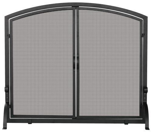 Single Panel Black Screen with Doors Large