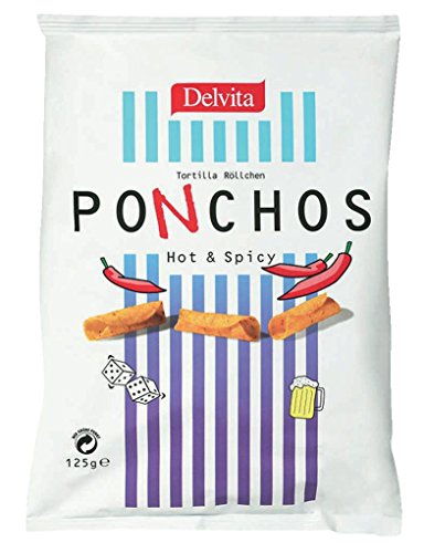 Delvita - Ponchos Hot & Spicy - 125g
