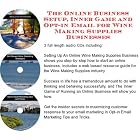 The Online Business Setup, Inner Game, Opt-in Email for Wine Making Supplies Businesses by Wine Making