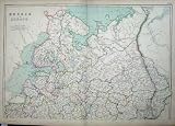1872 BLACKIE GEOGRAPHY MAPS RUSSIA EUROPE BALTIC SEA