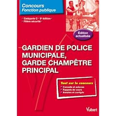 Gardien de police municipale, Garde champ�tre principal, cat�gorie C, 9e �d.