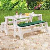 BrylaneHome Convert-A-Bench, 32"Hx23"Wx60"L (WHITE,0)