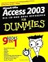 Access 2003 All-in-One Desk Reference For Dummies