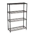 BLACK BLACK 4 TIER SHELVING UNIT