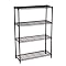 BLACK BLACK 4 TIER SHELVING UNIT