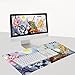 Cmhoo Large Mouse Pad Gaming & Professional Computer Extra Large Mouse Pad / Mat 27.5IN (70*30 Rich flowers)