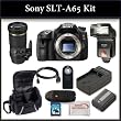 Sony SLT-A65 Digital Camera Kit Includes: Sony SLT-A65 Camera, Tamron Telephoto SP AF 180mm f/3.5 Di LD IF Macro Autofocus Lens, Bower SFD328 Digital Slave Flash, Extended Life Battery, Rapid Travel Charger, HDMI Cable, 16GB SDHC Memory Card, Memory Card Reader, Wireless Remote, Soft Carrying Case and SSE Microfiber Cleaning Cloth.