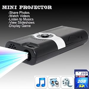 NEW! PP003 (with 2GB card)Portable POCKET PROJECTOR
