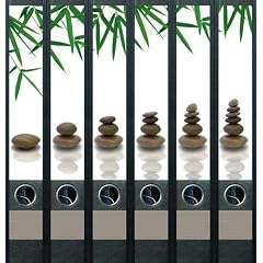 File Art - Design Etiketten - Motiv Feng Shui - schmal