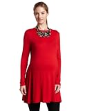 F.E.M. by t-bags Women's Maternity Solid Long Sleeve Baby Doll Dress