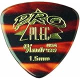 D'Andrea PRO-346 Rounded Triangle Plec, 12-Piece, Shell, 1.5mm
