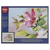 Paint By Number Kit 14"X11" - Hibiscus Hummingbird