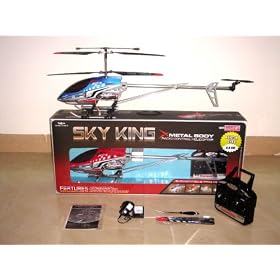 36 inch ALLOY SKY KING HUGE SiZE GYRO- GYROSCOPE 8501 Metal 3-Channel RC Helicopter 91cm... from Helicopter Radio Systems