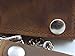 Distressed Natural Brown Leather Trifold Chain Wallet 4
