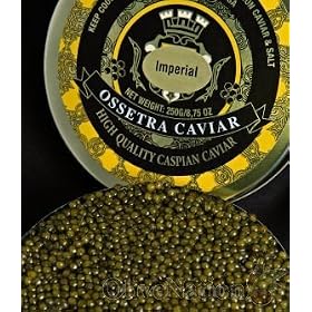 Caspian Caviars Imperial, Ossetra, Sevruga