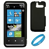Black 2 Piece Protective Shield Deflector Crystal Hard Case for Sprint HTC  ....