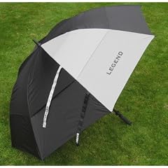 Legend Golf Gear Riesen Sturm Regenschirm Silver grey / black (1,3 m Spannweite)