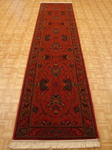 2'7 x 11'10 Red Persian Meshkabad Runner Rug