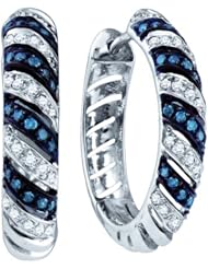 0.50CTW BLUE DIAMOND FASHION EARRINGS