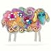 Colorful Fluffy Sheep Pin #0673W
