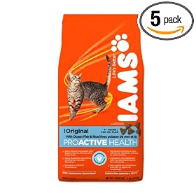 IAMS Ocean Fish and Rice Proactive Health, 4-Pound Bags (Pack of 5) by Iams