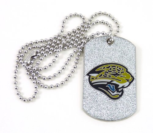 NFL Jacksonville Jaguars Glitter Dog Tag