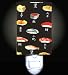 Japanese Sushi Collage Decorative Night Light