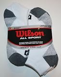 Wilson Men's All Sport Low Cut Socks 7 Pack - Shoe size: 6-12, White
