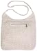 Womens Medium Crochet Hobo Bag Cross Strap In Black, Cream, Purple By Back From Bali