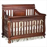 IMAGE OF Bundle-95 Summer's Evening Sleigh Crib in Twilight Cherry