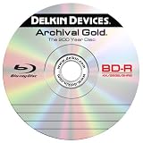 Delkin Devices DDBD-R/SINGLE 4X-HT Retail Single BD-R in an Archival Poly Jewel Case with Hang Tab