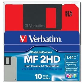 Verbatim  45215 3.5in Ds/hd Colour Floppy Discs