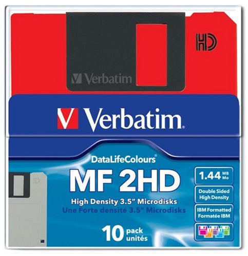 Verbatim 45215 3.5in Ds/hd Colour Floppy Discs