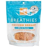 Dogswell Breathies for Dogs, Chicken Breast, Mint and Parsley, 5-Ounce Pouches (Pack of 6)