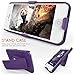 iPhone 5S Case, Rhidon Super Slim Hard Shell Layer Holster Open-Face Sport Case with Holster Kickstand and Locking Belt Swivel Clip for Apple iPhone 5 5S SE (Purple)