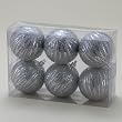 Club Pack of 72 Silver Glitter Shatterproof Christmas Ball Ornaments 3.25"