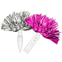 Wii Hip Street Cheer Pom Poms - Pink/Silver