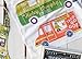 Now Designs Printed Floursack Kitchen Towels, Set of Three, Food Trucks Print