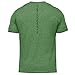 stacked tri-blend crew - vintage emerald/black - XL
