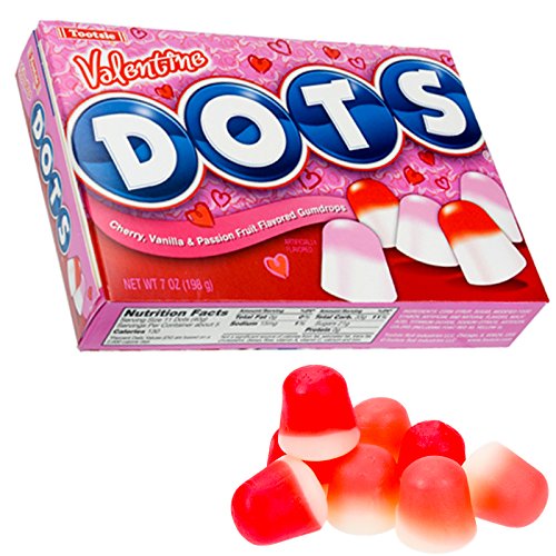 Valentines Dots Candy Cherry, Passion Fruit & Vanilla Gumdrops