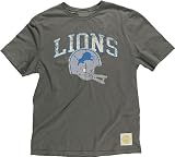 Detroit Lions Button Hook Slimmer Fit Retro T Shirt By Reebok (XL=46)