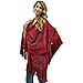 Luxury Divas Metallic Laced Knit Shawl Wrap