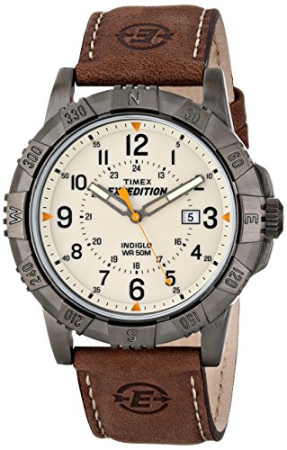 Timex Men's T499909J Expedition Rugged Metal Field Analog Display Analog Quartz Brown Watch