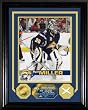 Buffalo Sabres RYAN MILLER GAME USED NET PHOTOMINT & GOLD COIN By Highland Mint